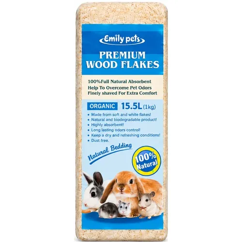 EMILY PETS PREMIUM WOOD FLAKES ORGANIC