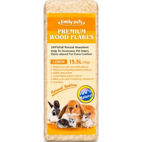 EMILY PETS PREMIUM WOOD FLAKES LEMON